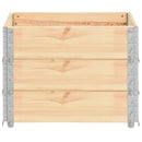 pallerammer 3 stk. 60x80 cm massivt fyrretræ