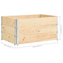 palleramme 3 stk. 80x120 cm  massivt fyrretræ