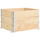 pallerammer 3 stk. 100x100 cm massivt fyrretræ
