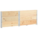 pallerammer 3 stk. 100x100 cm massivt fyrretræ