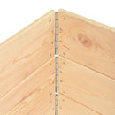 pallerammer 3 stk. 100x100 cm massivt fyrretræ