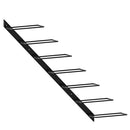 væghængte vinreoler 2 stk. til 14 vinflasker metal sort