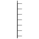 væghængte vinreoler 2 stk. til 14 vinflasker metal sort