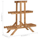 plantestativ 83x25x83 cm fyrretræ
