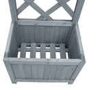 plantekasse med espalier 40x30x135 cm massivt fyrretræ