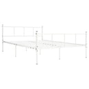 sengestel 120x200 cm metal hvid