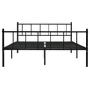 sengestel 180x200 cm metal sort