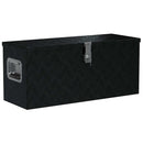 aluminiumskasse 80x30x35 cm sort