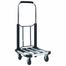 foldbar transportvogn 150 kg aluminium sølvfarvet
