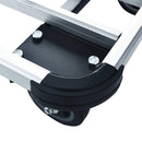 foldbar transportvogn 150 kg aluminium sølvfarvet