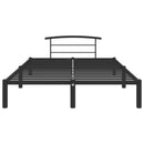 sengestel 160x200 cm metal sort