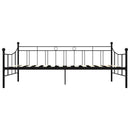stel til daybed 90x200 cm metal sort