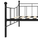 stel til daybed 90x200 cm metal sort