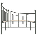 stel til daybed 90x200 cm metal grå