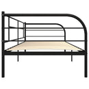 stel til daybed 90x200 cm metal sort