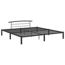 sengestel 200x200 cm metal sort