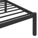 sengestel 200x200 cm metal sort