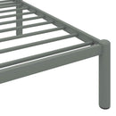 sengestel 200x200 cm metal grå