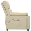 massagestol stof cremefarvet