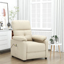 massagestol stof cremefarvet