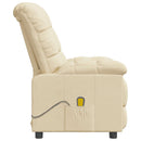 massagestol stof cremefarvet