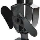 varmedrevet ovnventilator 2 blade sort