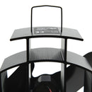 varmedrevet ovnventilator 2 blade sort