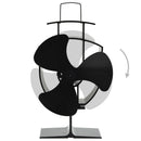 varmedrevet ovnventilator 3 blade sort