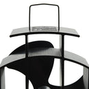 varmedrevet ovnventilator 3 blade sort