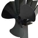 varmedrevet ovnventilator 3 blade sort