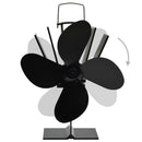 varmedrevet ovnventilator 4 blade sort