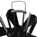 varmedrevet ovnventilator 5 blade sort