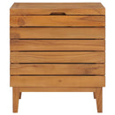 vasketøjskurv 40x30x45 cm massivt teaktræ