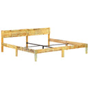 sengestel 200x200 cm massivt genbrugstræ