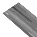 Gulvplanker Stribet grå 5,02 m² 36 stk. PVC
