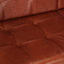 2-personers sofa ægte gedeskind brun