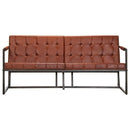 3-personers sofa ægte gedeskind brun