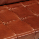 3-personers sofa ægte gedeskind brun