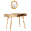 kosmetikbord 100x50x76 cm massivt mangotræ