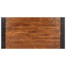 spisebord 140x70x76 cm massivt ru mangotræ