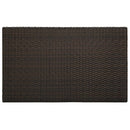barbord til haven 100x60,5x110,5 cm polyrattan brun