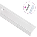 trappelister 15 stk. L-facon 90 cm aluminium sølvfarvet
