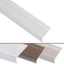 trappelister 15 stk. L-facon 90 cm aluminium sølvfarvet