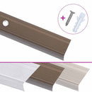 trappelister 15 stk. L-facon 90 cm aluminium brun