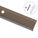 trappelister 15 stk. L-facon 90 cm aluminium brun