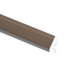 trappelister 15 stk. L-facon 90 cm aluminium brun