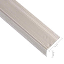 trappelister 5 stk. L-facon 90 cm aluminium champagnefarvet
