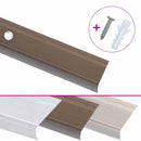 trappelister 15 stk. L-facon 100 cm aluminium brun