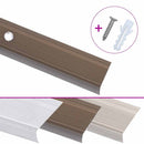 5 stk. trappelister L-facon 100 cm aluminium brun