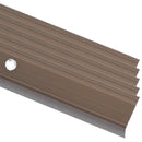 5 stk. trappelister L-facon 100 cm aluminium brun
